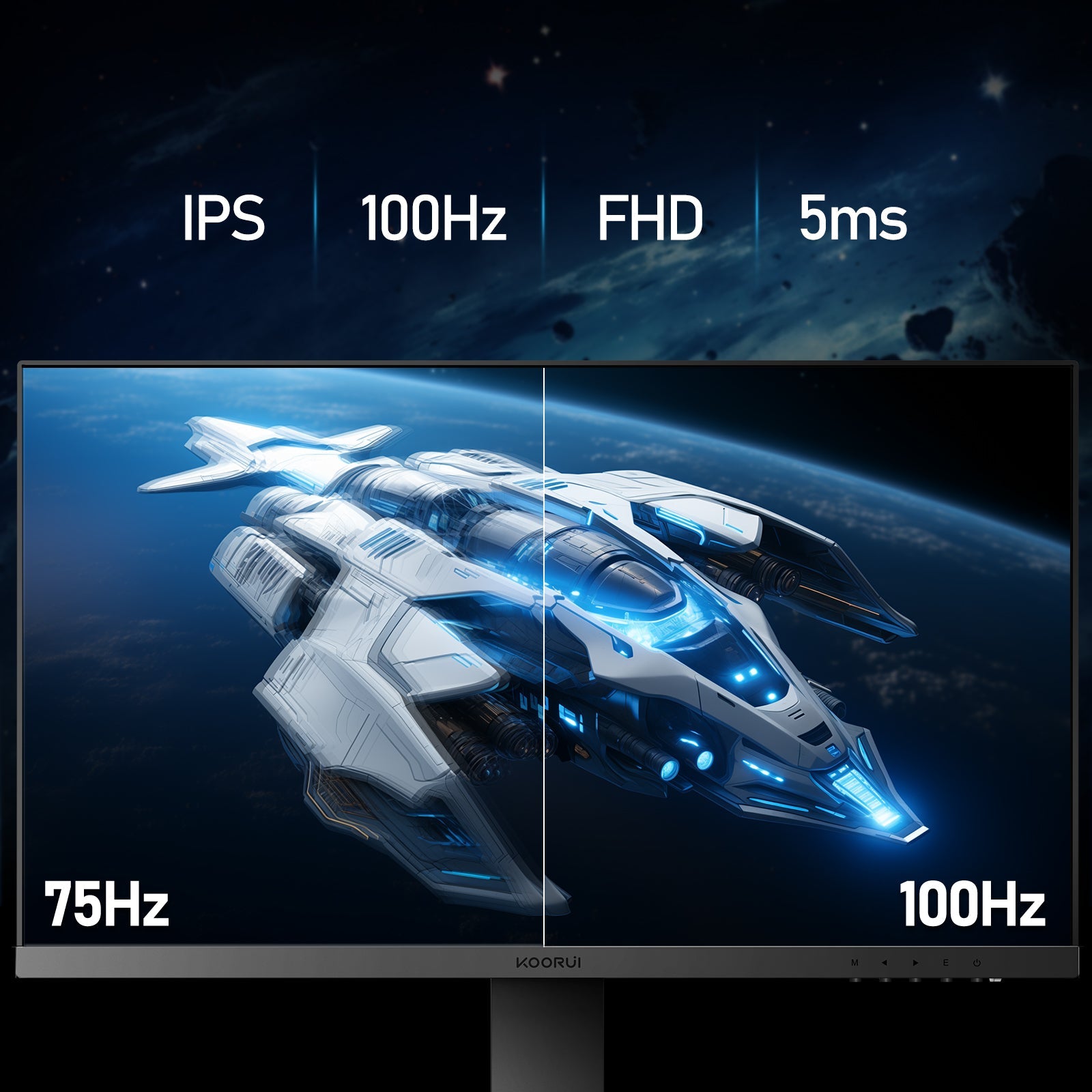 KOORUI P02 24 Zoll IPS FHD 100Hz Business-Monitor