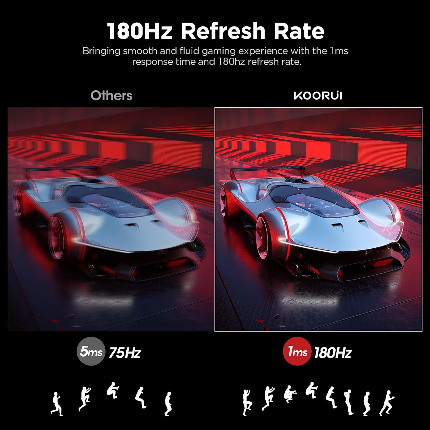 KOORUI 25E3A 24,5 Zoll VA FHD 180Hz Gaming-Monitor