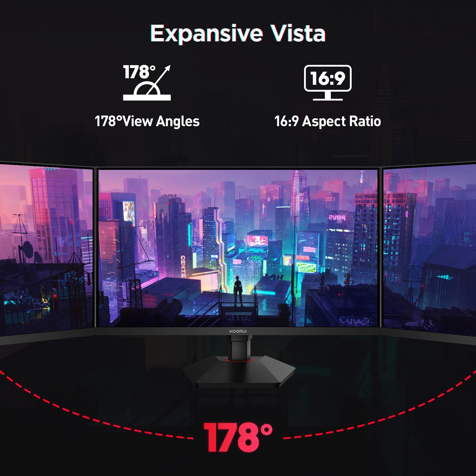 KOORUI G2721E 27-Zoll IPS QHD 320Hz Gaming-Monitor