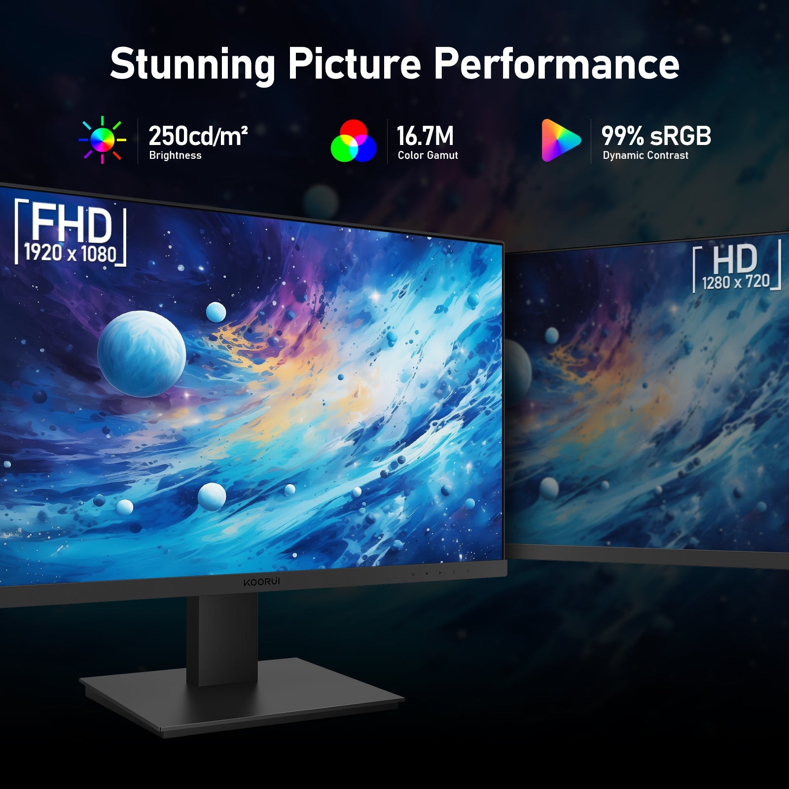 KOORUI P02 24 Zoll IPS FHD 100Hz Business-Monitor