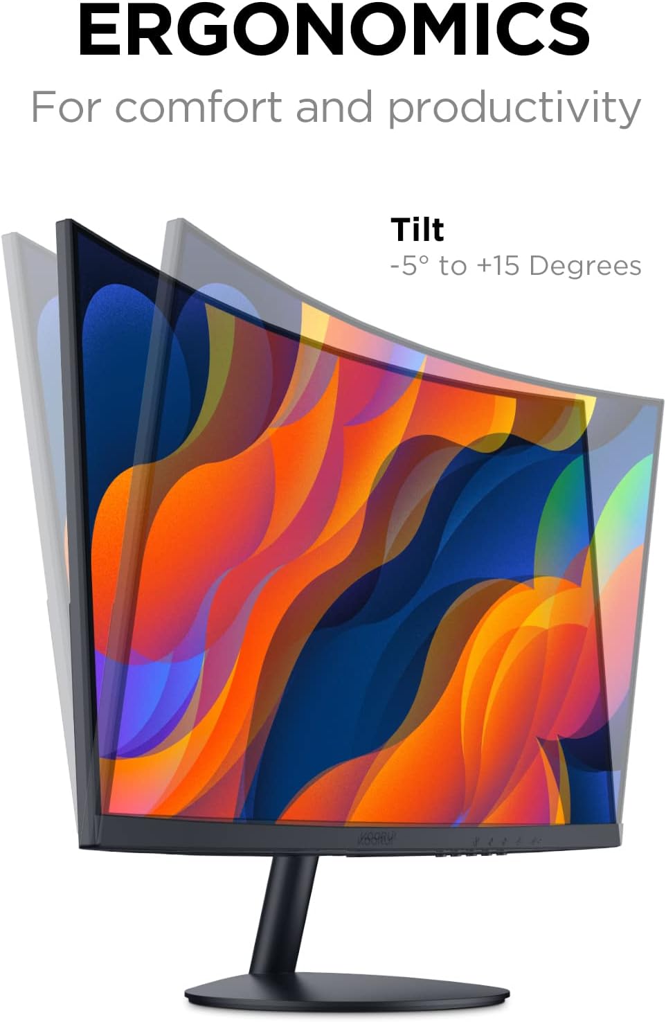 KOORUI 24N5CA 24 Zoll VA FHD 75Hz 1500R Curved Gaming Monitor