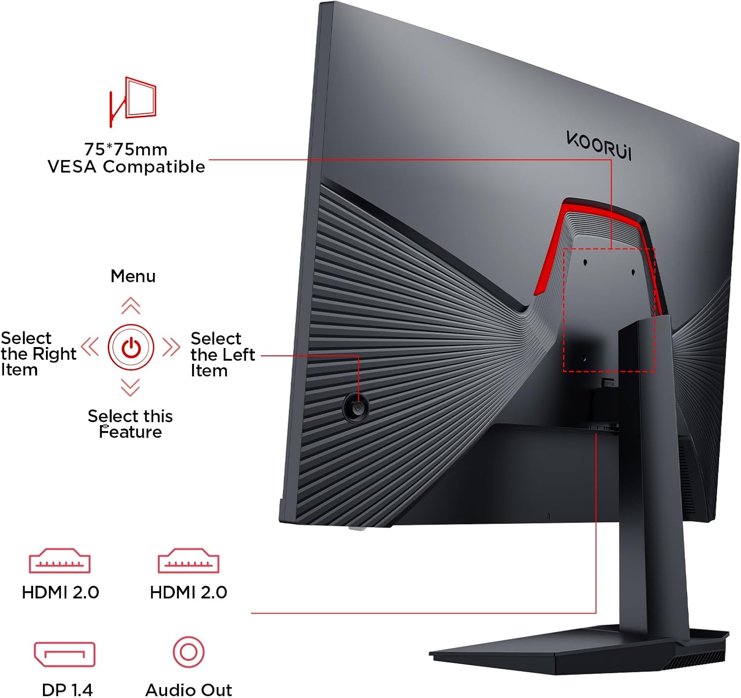 KOORUI G2511P 25-Zoll IPS FHD 200Hz Gaming-Monitor