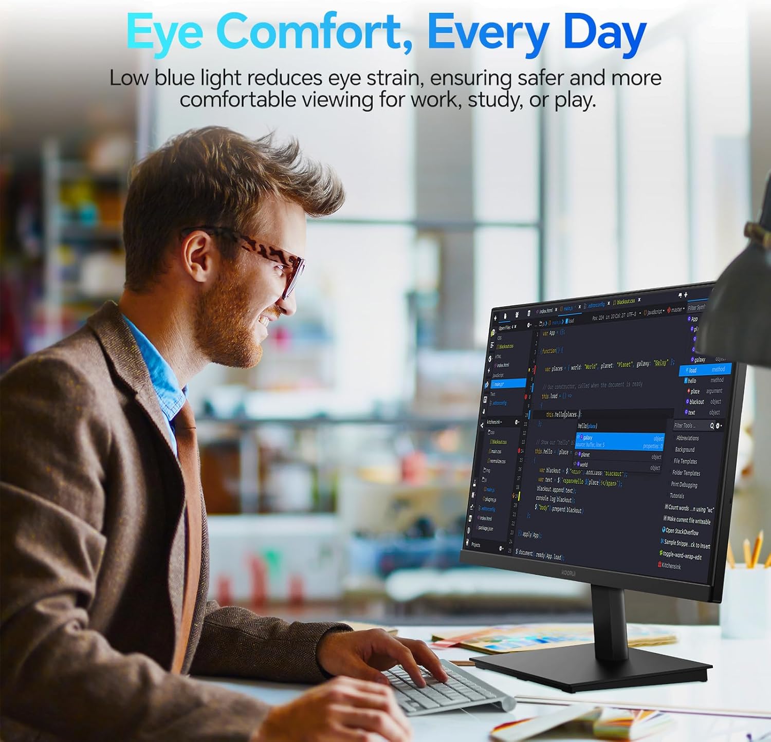 KOORUI E2212F 22 Zoll VA FHD 100Hz Business Monitor