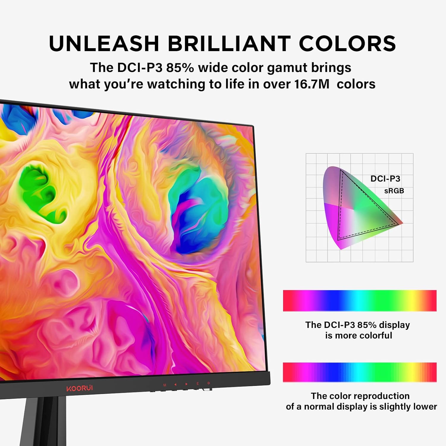 KOORUI 24E4 24 Zoll VA FHD 165Hz Gaming-Monitor