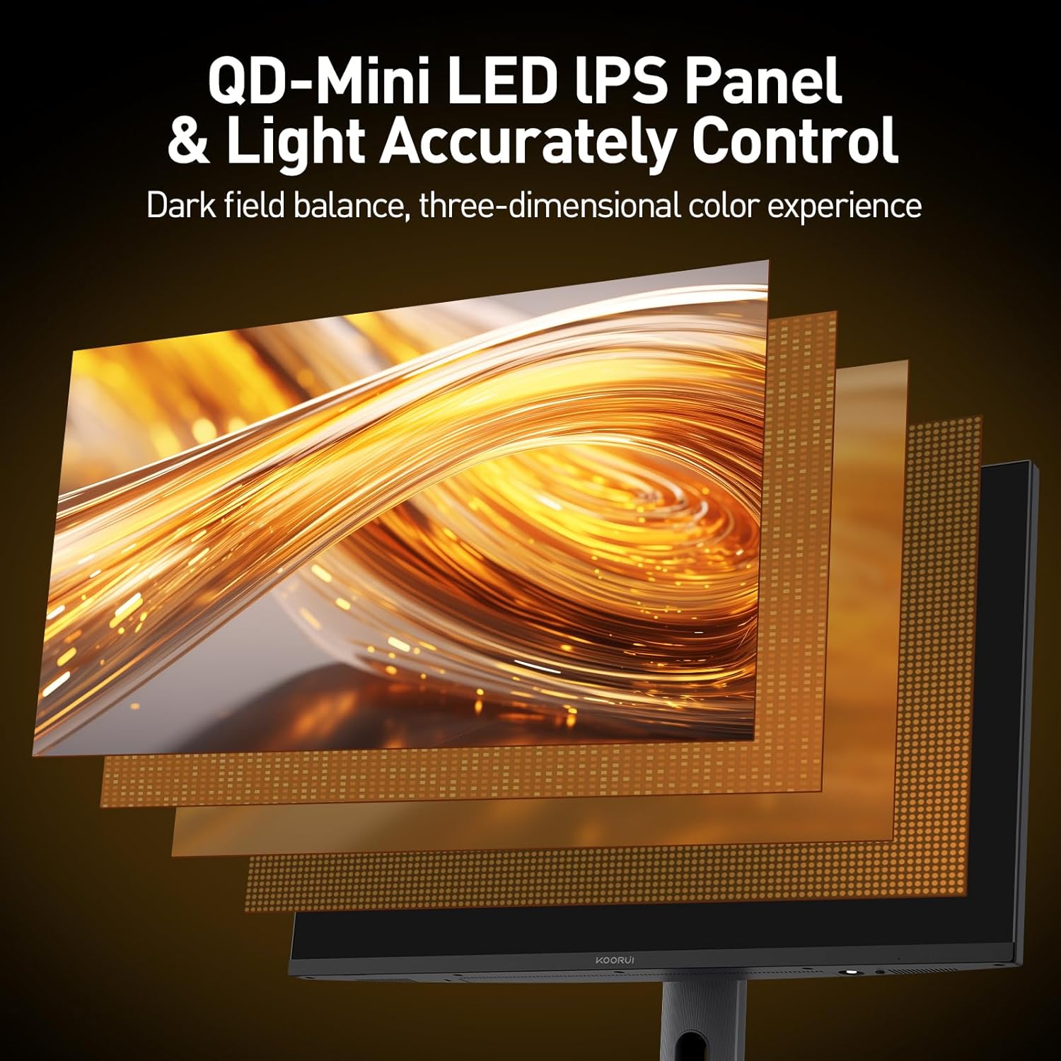 KOORUI S2741LM 27-Zoll Dual-Mode IPS/Mini-LED UHD 160Hz/FHD 320Hz Gaming-Monitor