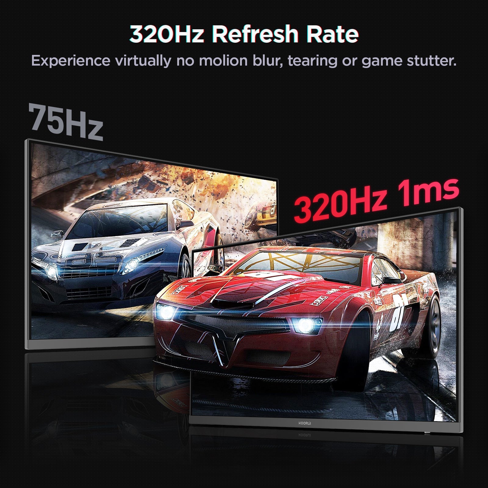 KOORUI G2721E 27-Zoll IPS QHD 320Hz Gaming-Monitor