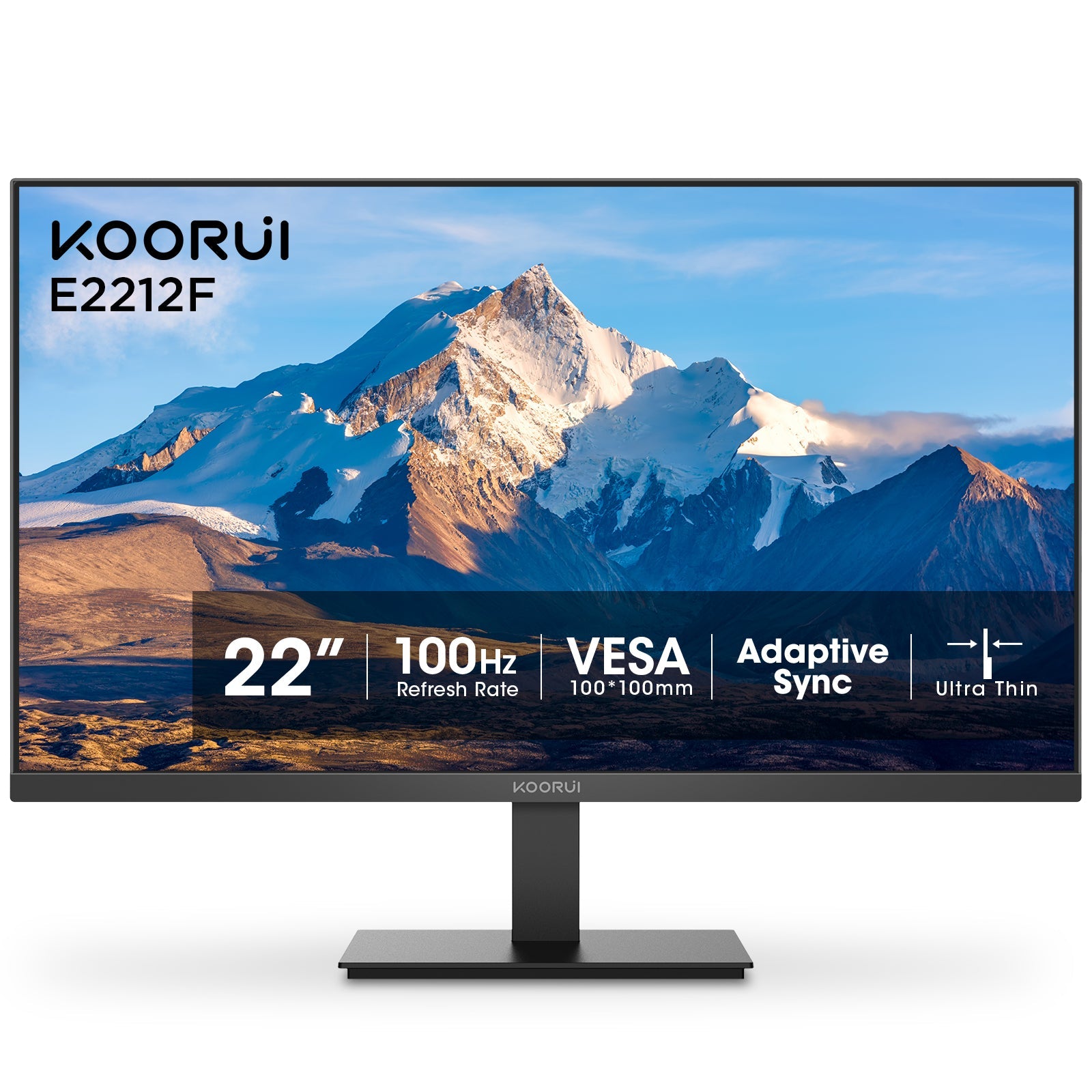 KOORUI E2212F 22 Zoll VA FHD 100Hz Business Monitor