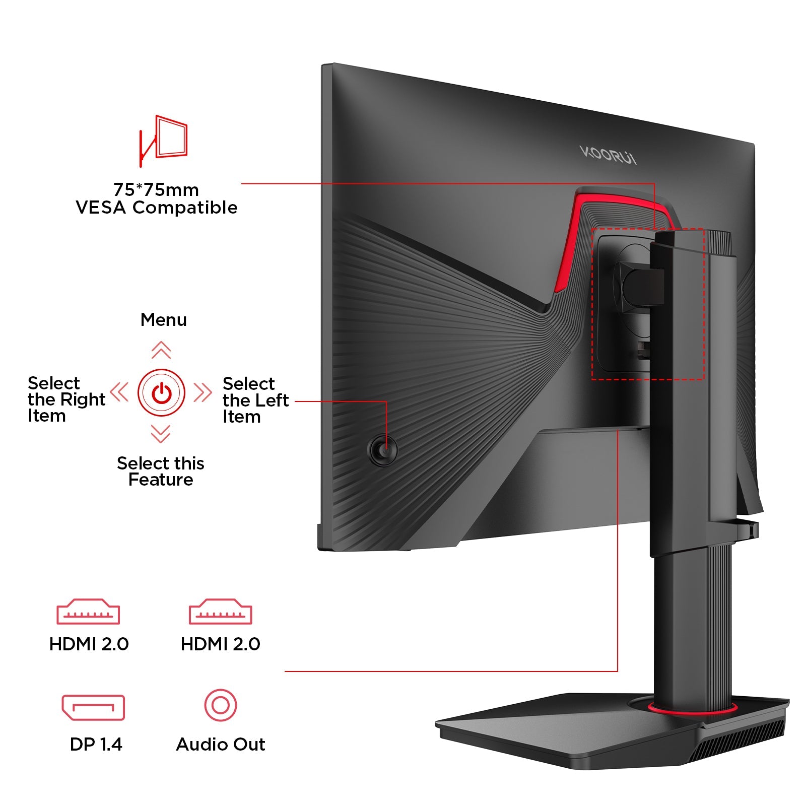 KOORUI G2511E 25-Zoll IPS FHD 320Hz Gaming-Monitor