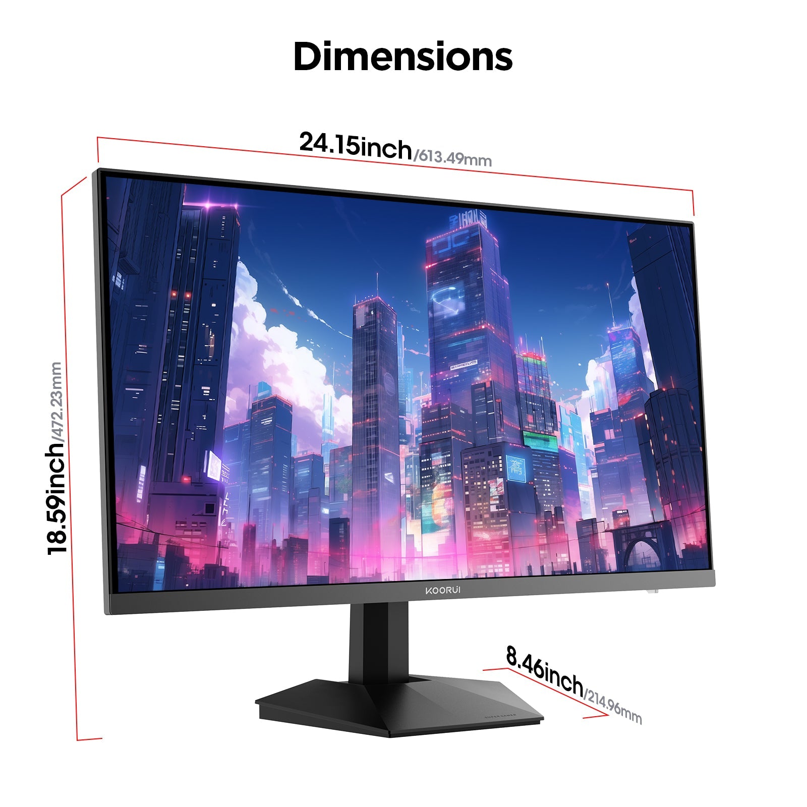 KOORUI G2721P 27-Zoll IPS QHD 200Hz Gaming-Monitor
