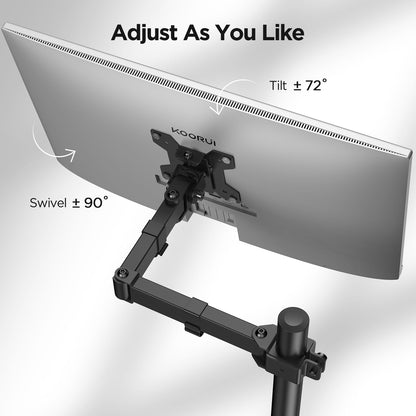 KOORUI KR10G Single Monitor Desk Mount for 13-32 inch screens