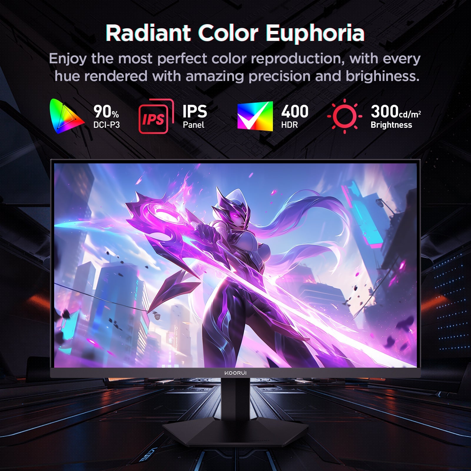 KOORUI G2721P 27-Zoll IPS QHD 200Hz Gaming-Monitor