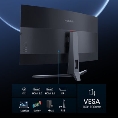 KOORUI G3221SC 31,5 Zoll VA QHD 170Hz Curved Gaming-Monitor