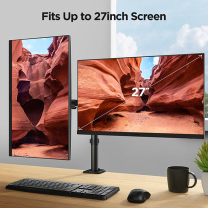 KOORUI KR20G Doppelmonitorhalterung für 13-27-Zoll-Bildschirme