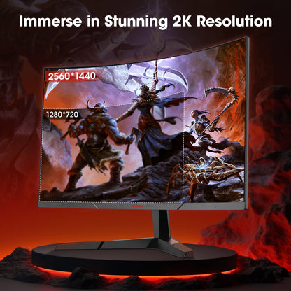 KOORUI 27E6QCA 27-Zoll VA QHD 180Hz Curved Gaming-Monitor