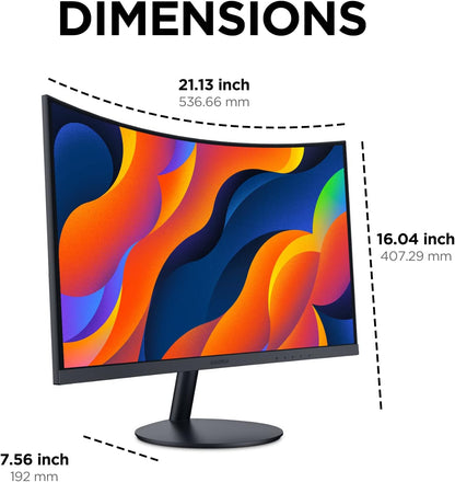 KOORUI 24N5CA 24 Zoll VA FHD 75Hz 1500R Curved Gaming Monitor