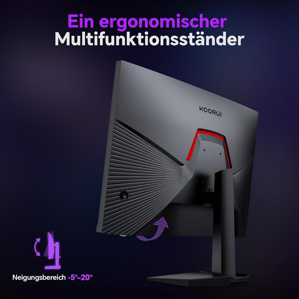 KOORUI 27 Zoll Gaming Monitor 235Hz WQHD IPS 1ms HDR400 HDMI 2.0x2/DP 1.4