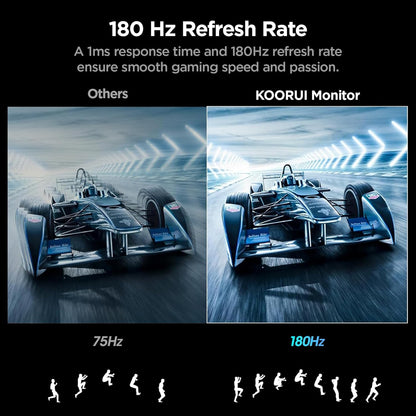 KOORUI 24E6CA 24 Zoll VA FHD 180Hz Curved Gaming Monitor