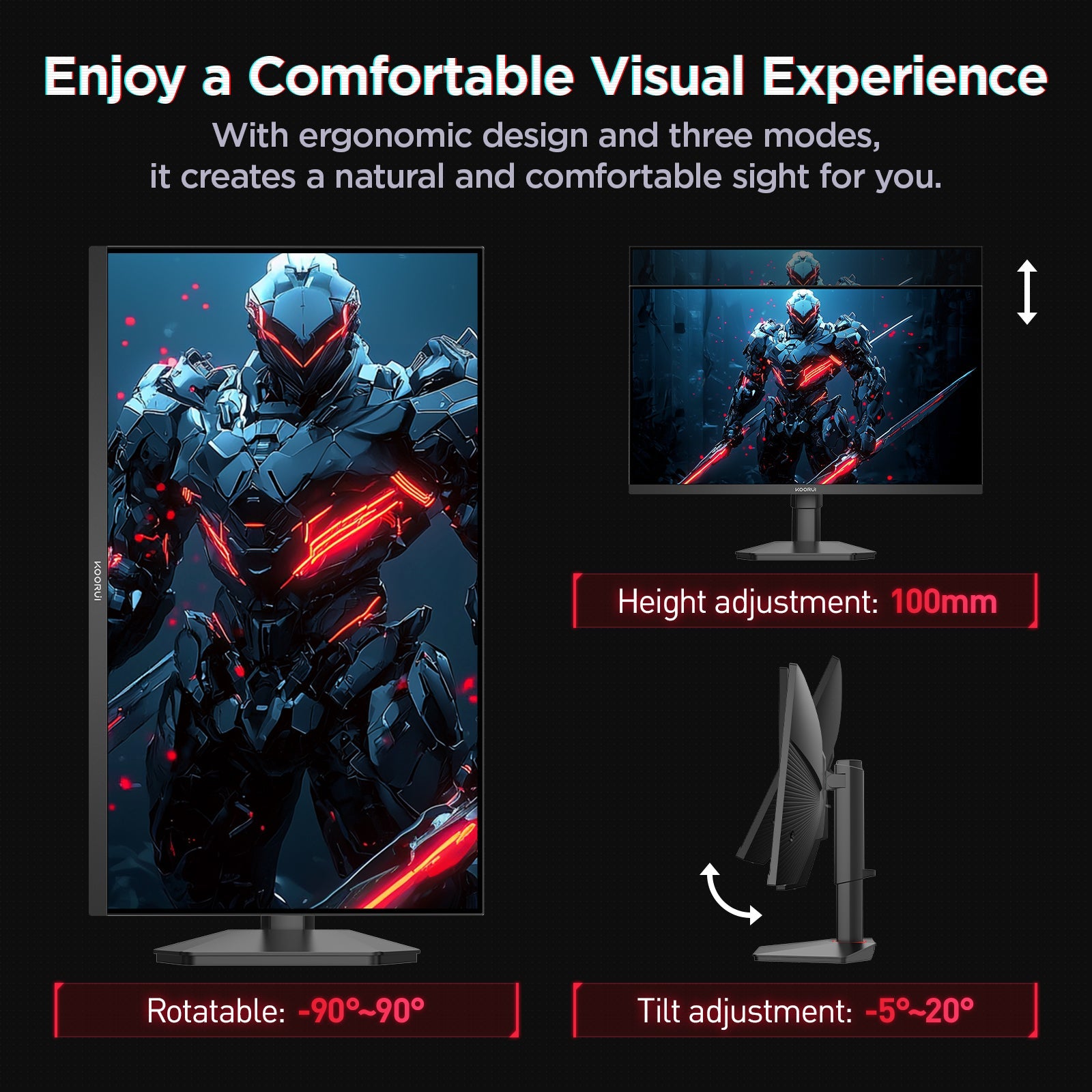 KOORUI G2721E 27-Zoll IPS QHD 320Hz Gaming-Monitor