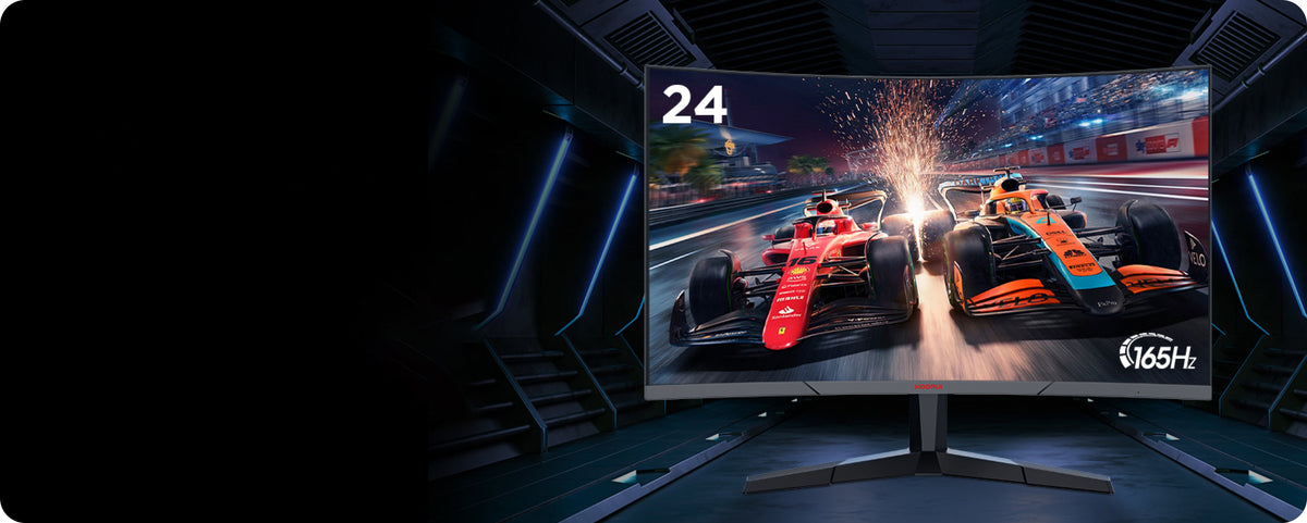KOORUI 24E6CA – 24 Zoll FHD 180 Hz VA Curved Gaming-Monitor