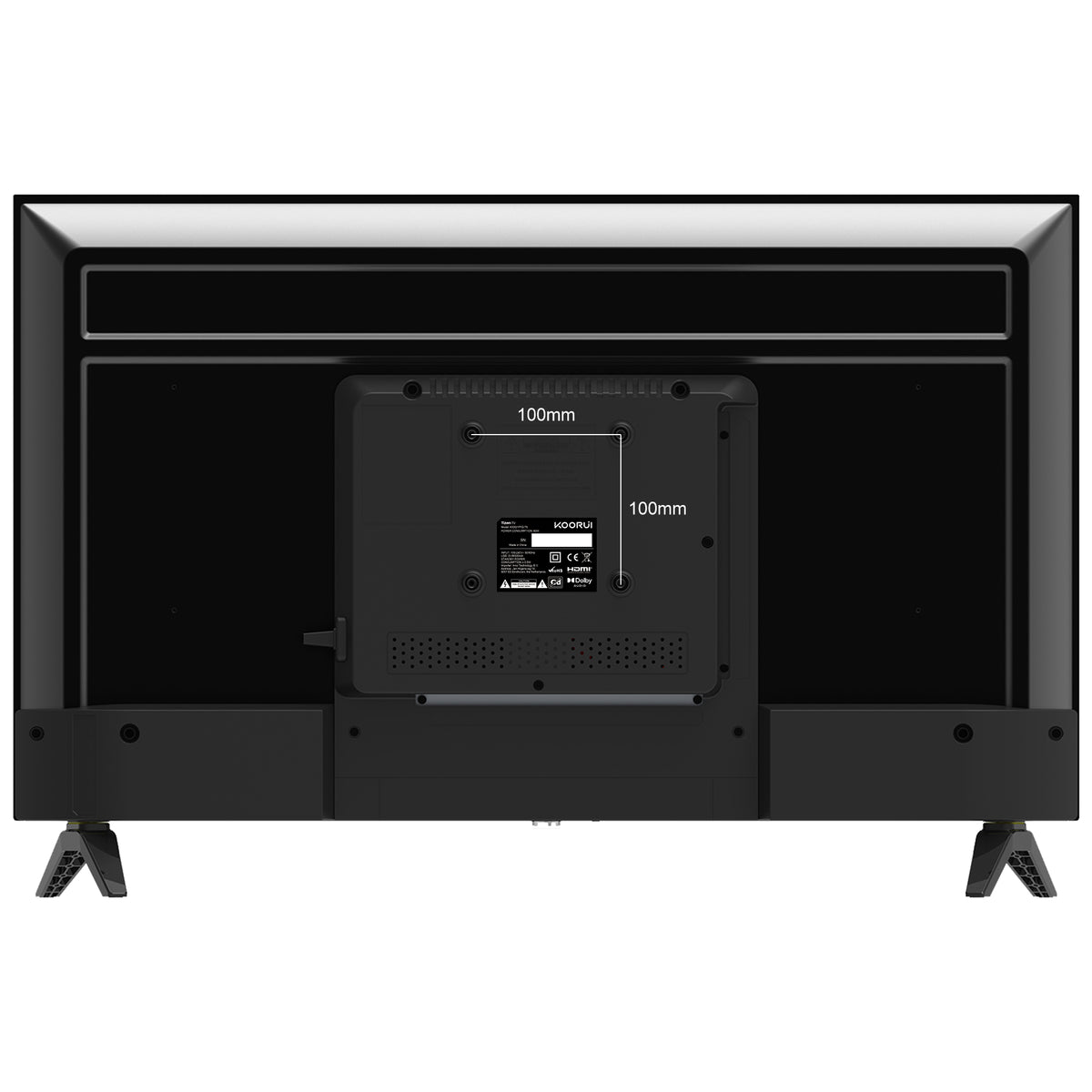 KOORUI K32Q1FFQ-T8, 32 Zoll, Full HD QLED, TIZEN TV, Kompakte Größe mit farbenfrohem Bildschirm, Dynamischer Sound mit Dolby Audio, Hochwertiges Metall-Finish
