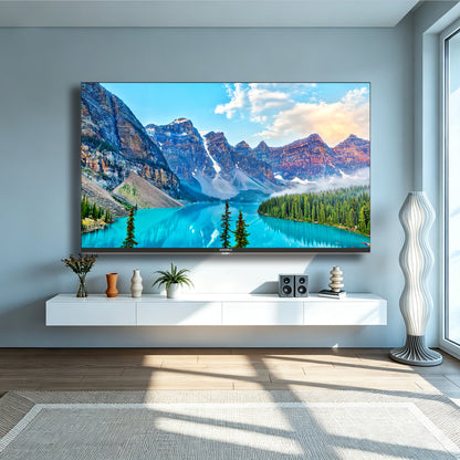 KOORUI K65N3UQ-T8, 65 Zoll, 4K QLED, TIZEN TV, Rahmenloses Design, Dynamischer Sound mit Dolby Audio, Hochwertiges Metall-Finish